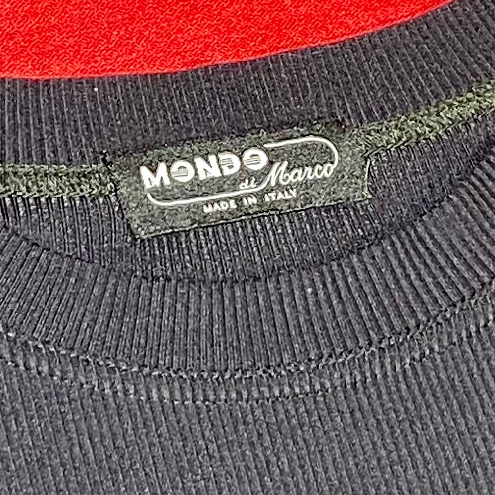 MONDO made in ITALY men dressy black tee shirt L